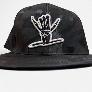 Shreddy Icon Snapback Hat Adjustable Dixxon Black Camo Cap Headwear